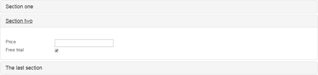 Accordion control on a SharePoint form holding other controls except Tabs