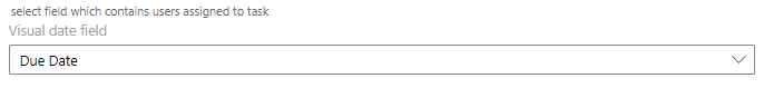 Newly added due date field appearing in the list of Virto Kanban card fields