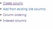 SharePoint list settings showing the option to create a new Cross-Site Lookup Selector column