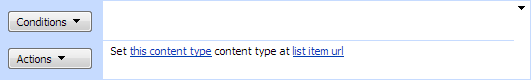 Change list item content type activity settings for setting a new content type on a list item found by URL