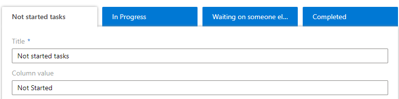 Setting a custom display title for a column in Virto Kanban Board while keeping the list name unchanged