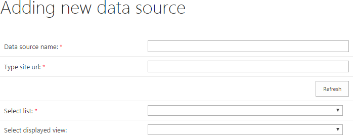Add new Gantt data source link that opens the page for adjusting a new data source