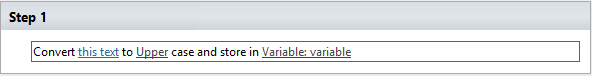Convert text to upper, lower or title case activity settings in the SharePoint Workflow Designer