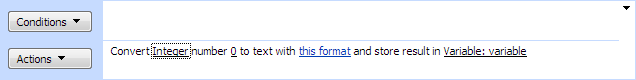 Converts Number to Text activity formatting a number as a string in the SharePoint Workflow Designer