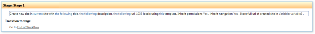 Create SharePoint site workflow activity that creates a new SharePoint site