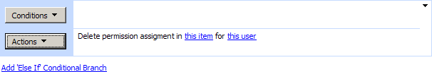 Delete All User Permission Assignment from List Item activity in a Virto SharePoint workflow