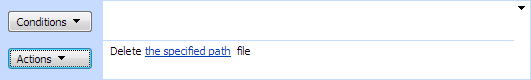 Delete file activity settings with the file path in the SharePoint Workflow Designer