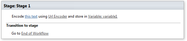 Encode web text activity in the Virto string activities workflow