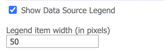 Show Data Source legend checkbox and width field in General Settings