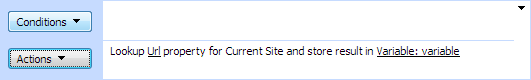 Get current site property activity in the SharePoint Workflow Designer