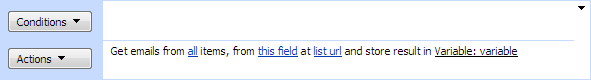 Get emails from List field extended activity gathering filtered list-item emails into a variable in SharePoint Designer