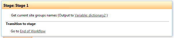 SharePoint Designer phrase for the Get SharePoint site group names activity in Virto Workflows