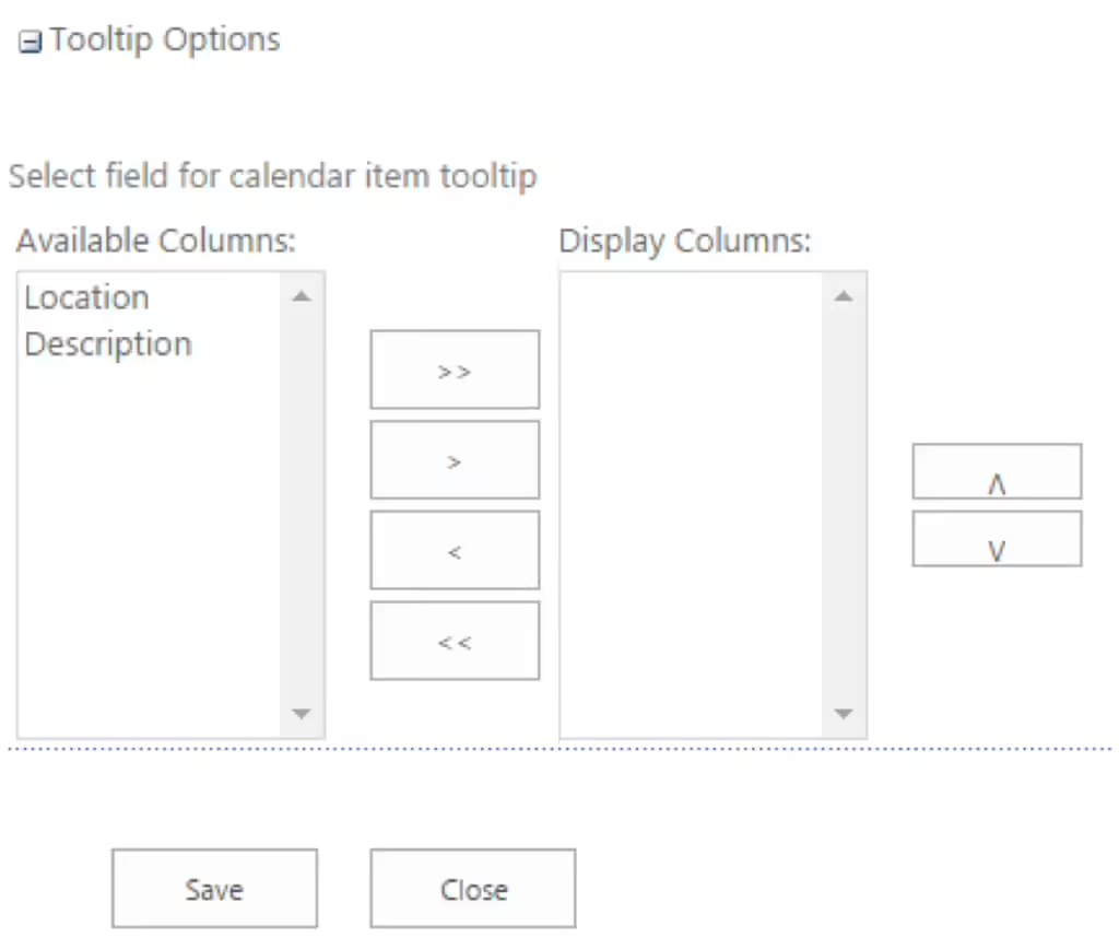 Adding the Location field to the tooltip options for Google Calendar events