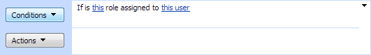 Is Role assigned to User condition checking whether a user holds a specified SharePoint role