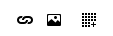 Link, picture, and table options in the Message view block of a Virto alert
