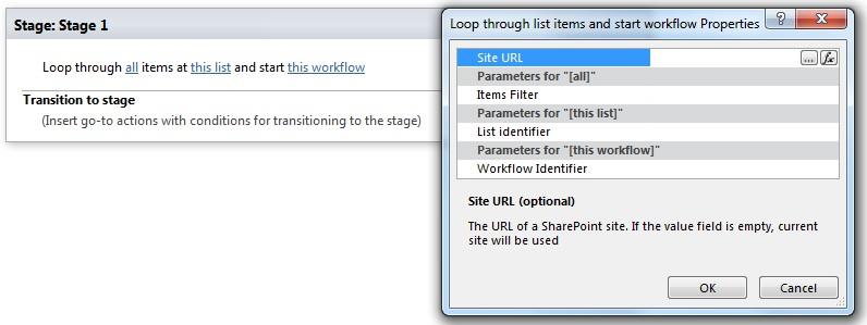 Loop through list items and start workflow activity that runs a workflow for multiple Virto SharePoint list items