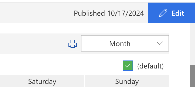 Edit button in the upper-right corner to open the modern SharePoint app settings