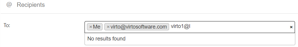 Adding External email addresses to the recipients list in Virto SharePoint Alerts