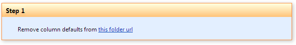 Remove all default values from folder workflow activity clearing column defaults at a folder URL