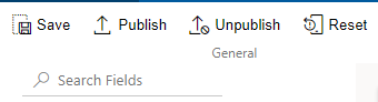 Clicking Save to store settings and finish adjusting the chosen SharePoint form layout