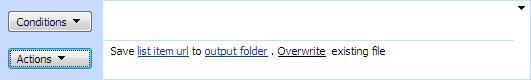 Save document to file activity saving a document found by URL to a local output folder