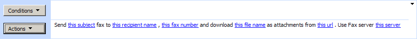 Send Fax with HTTP attachment activity settings in the SharePoint Workflow Designer
