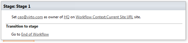 Example workflow setting a new owner for a SharePoint group with the Set group&rsquo;s owner activity