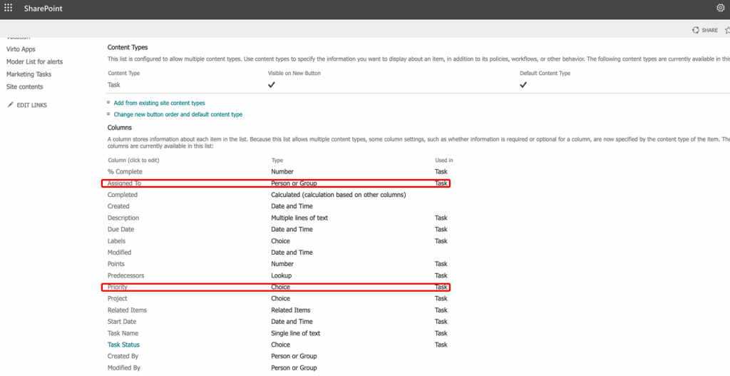 Editing a SharePoint Choice column whose values become Virto Kanban swimlane titles
