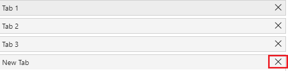 Removing a tab from a SharePoint form using the delete icon