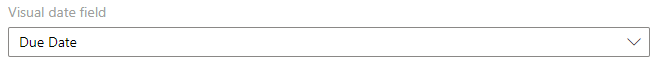 Picking a date field such as due date to show at the bottom of Virto Kanban cards