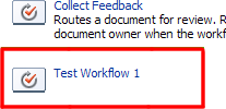 Choosing the required workflow from the available workflows list on a SharePoint list item