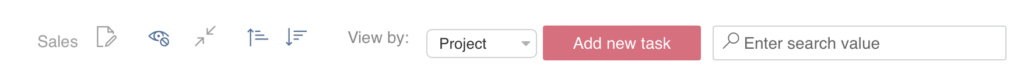 Add new task button added to the board by the Allow to create new tasks option