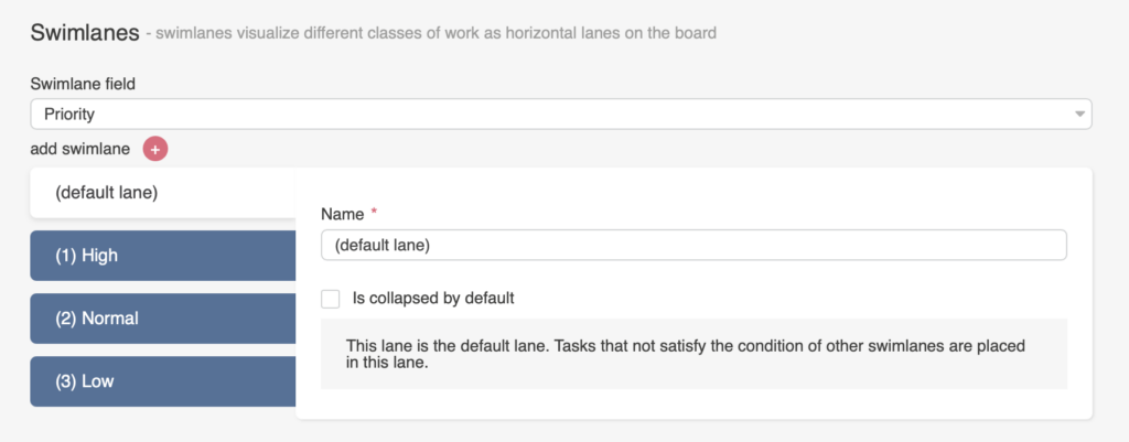Virto Kanban Board using swimlanes to group tasks horizontally across the columns